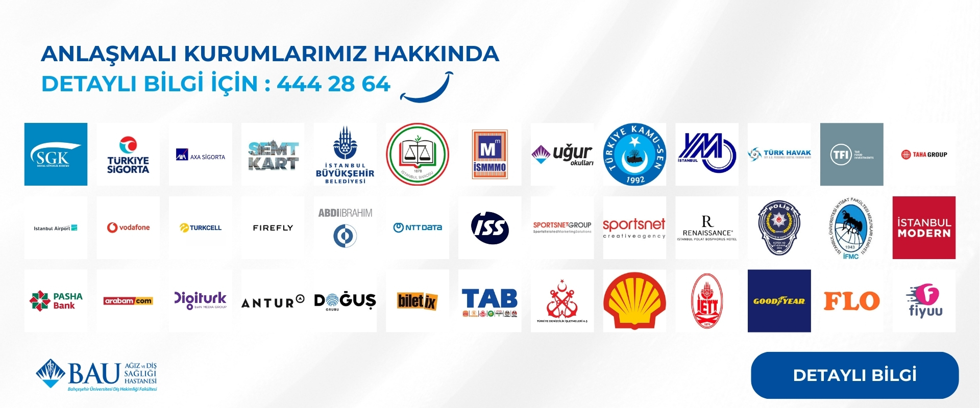 Anlaşmalı kurumlarımızda %20'ye varan indirim